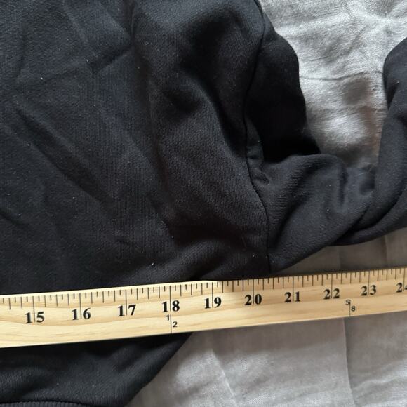 Athleta Sweatshirt Ribbed Hem Casual Pullover Potrero Black XXS - Picture 4 of 9